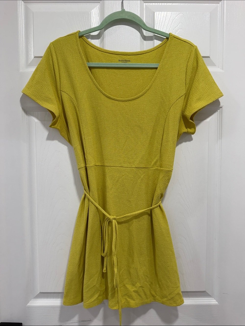 Motherhood Maternity Scoop Neck Tie-Waist Top